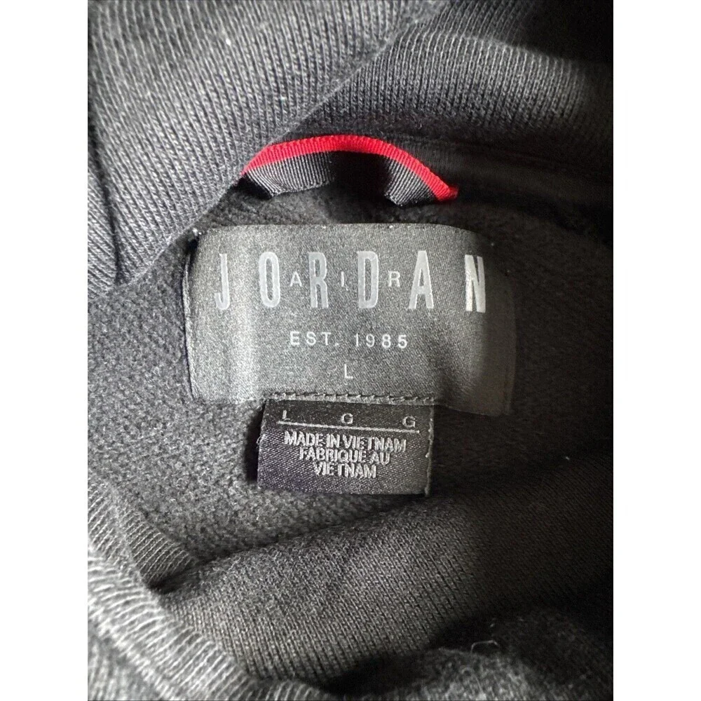 Air Jordan Jumpman Hoodie Mens Large Black Long Sleeve Sweatshirt Nike
